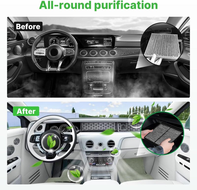 RVgolf Engine+Cabin Air Filters Fit for Crosstrek 16-17, Forester 09-18, Impreza 08-16, WRX 13-21, XV Crosstrek 13-15 Engine Air Filter Replacement Cabin Air Filter Accessories# 16546AA090 CF10930 - Image 4